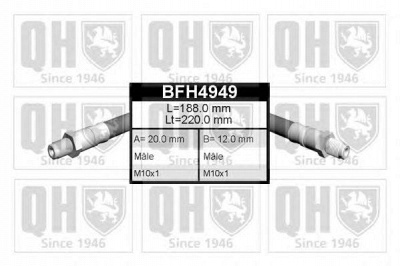 QUINTON HAZELL bfh4949 -  Тормозной шланг